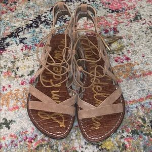 Sam Edelman Lace Up Sandals - in new condition